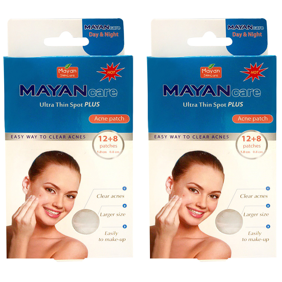 Combo 2 Miếng Dán hỗ trợ điều trị Mụn Mayancare 12 Miếng