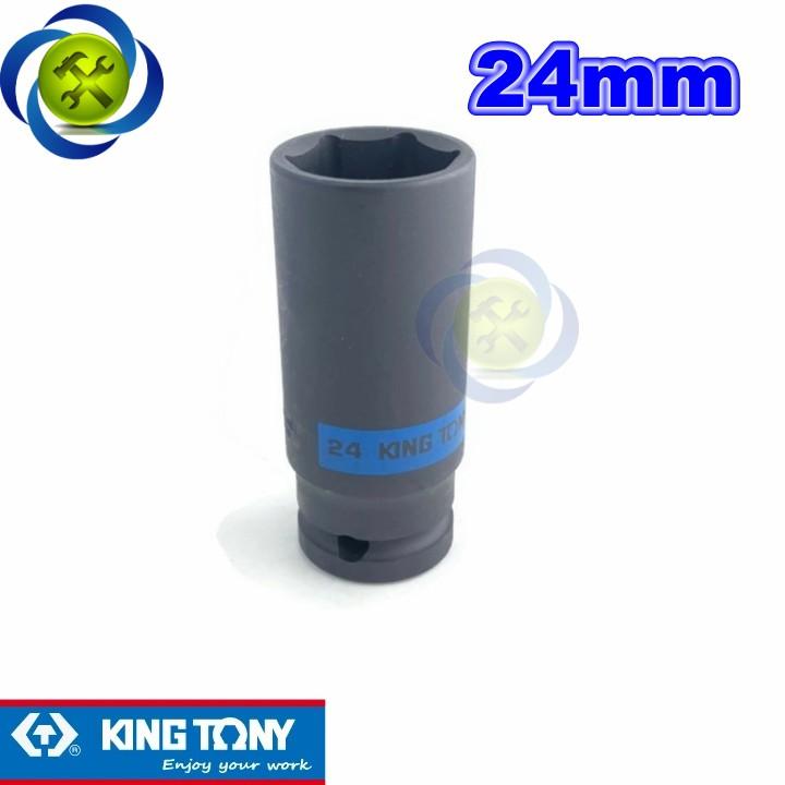 Tuýp 24mm 1/2 kingtony 493524M loại dài 6 cạnh màu đen