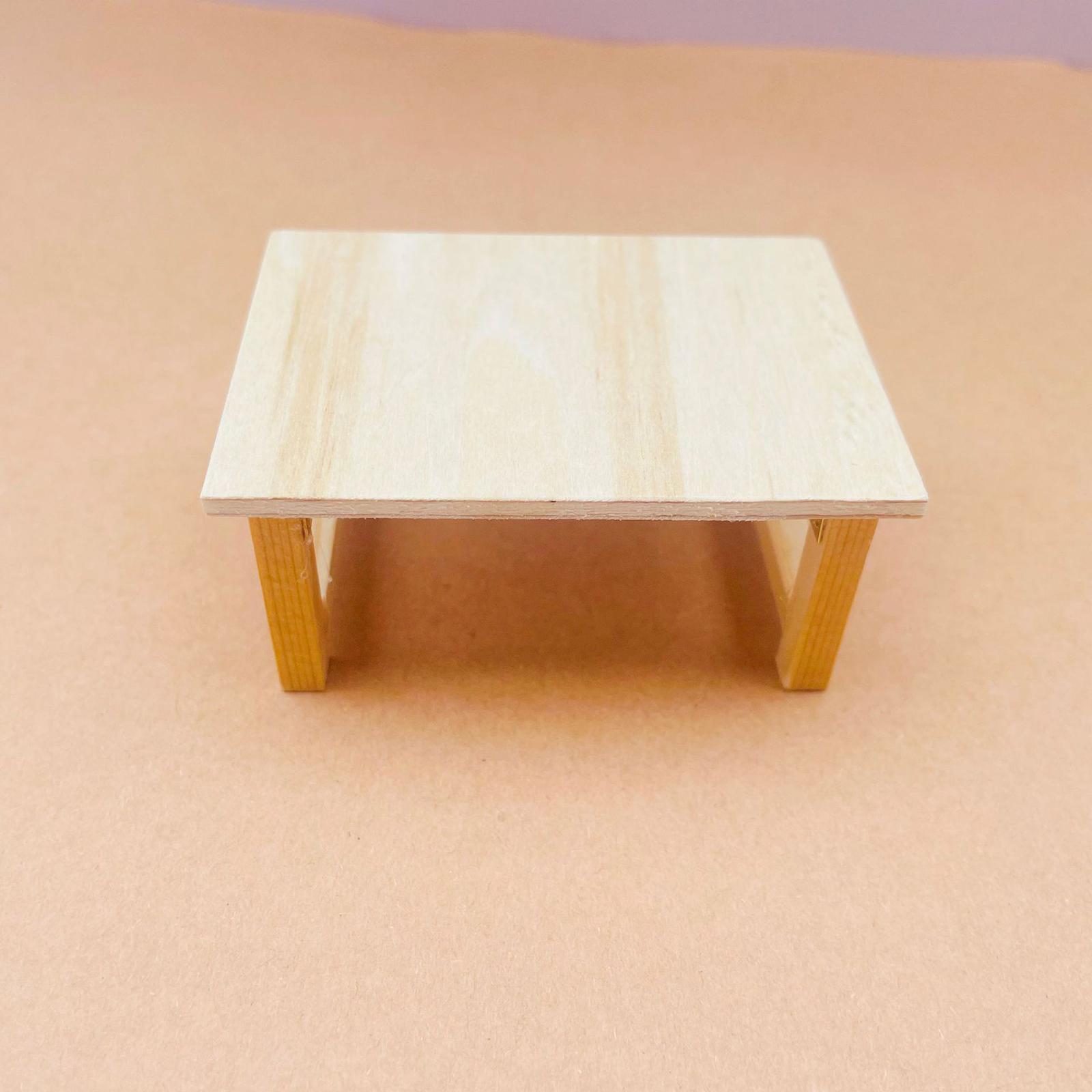 Miniature Dollhouse Table Decor Handmade Children Toy Simulated Furniture Model Pretend Play Gifts for Girls Children Birthday Gifts