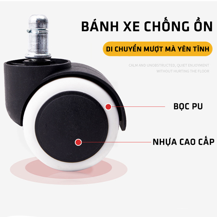 Ghế xoay văn phòng đệm lông vũ bọc da cao cấp