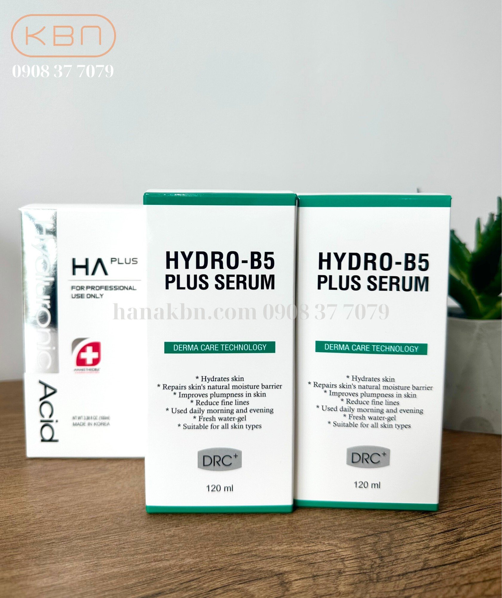 Combo 2 Chai SERUM HYDRO B5 PLUS - 120ml - Dưỡng Ẩm, Phục Hồi, Căng Bóng, Se Khít Lỗ Chân Lông + Tặng Serum HA Plus 100ML