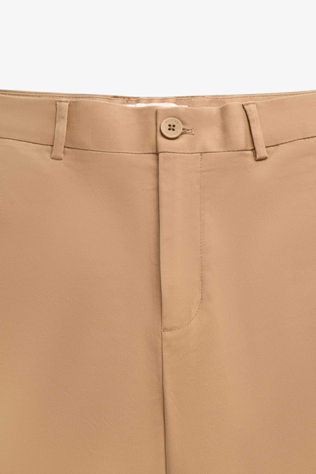 Quần Kaki Nam Premium ROUTINE Ống Ôm Trơn Form Slim Cropped - 10S24PCA001P | LASTORE MENSWEAR