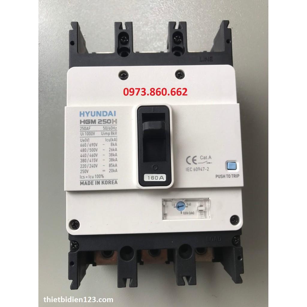 Aptomat Hyundai MCCB 3P HMG125H 100A -250A