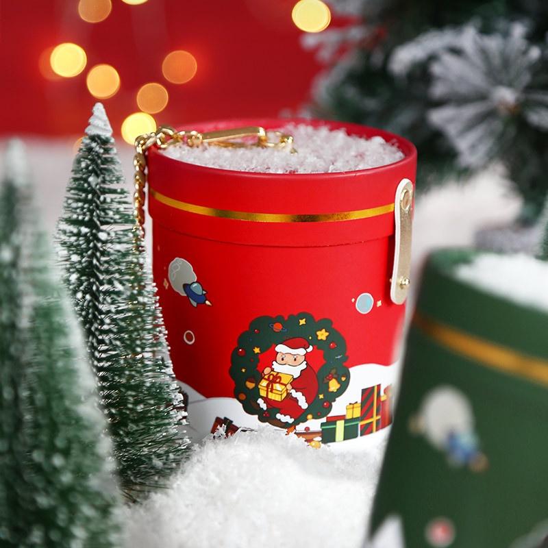 Hộp rỗng đựng trái cây/quà giáng sinh hình tròn tiện lợi