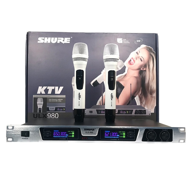 Micro không dây Shure ULX980 - Mic karaoke gia đình, sân khấu - Độ nhạy cao, bắt sóng xa, chống hú rít - Thiết kế sang trọng, bắt mắt -  Dễ dàng phối ghép với các thiết bị âm thanh khác - Hàng nhập khẩu loại I