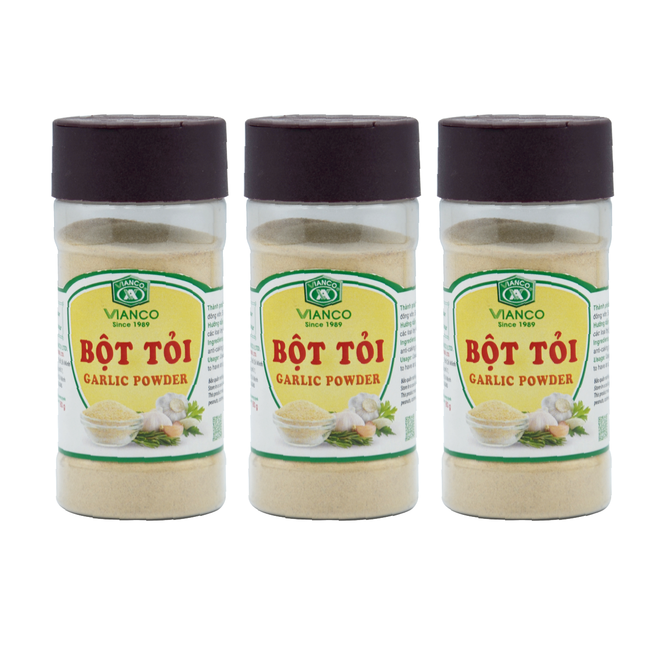 Combo 3 hũ Bột Tỏi Việt Ấn (70gr/hũ)