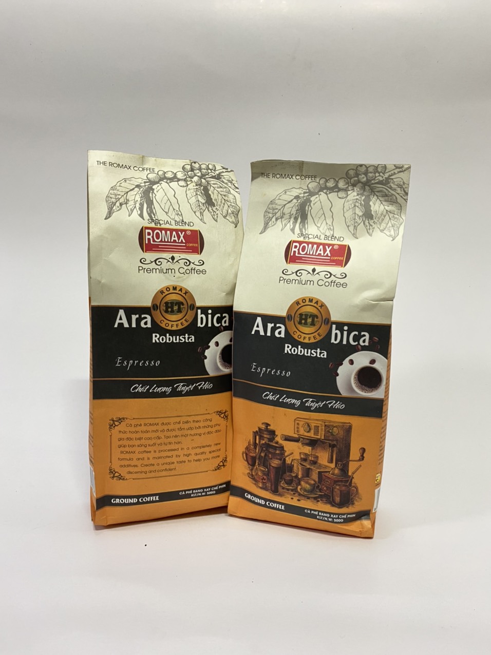 Cà phê rang xay ROMAX HT Arabica Robusta Espresso 500gr - Romax Coffee