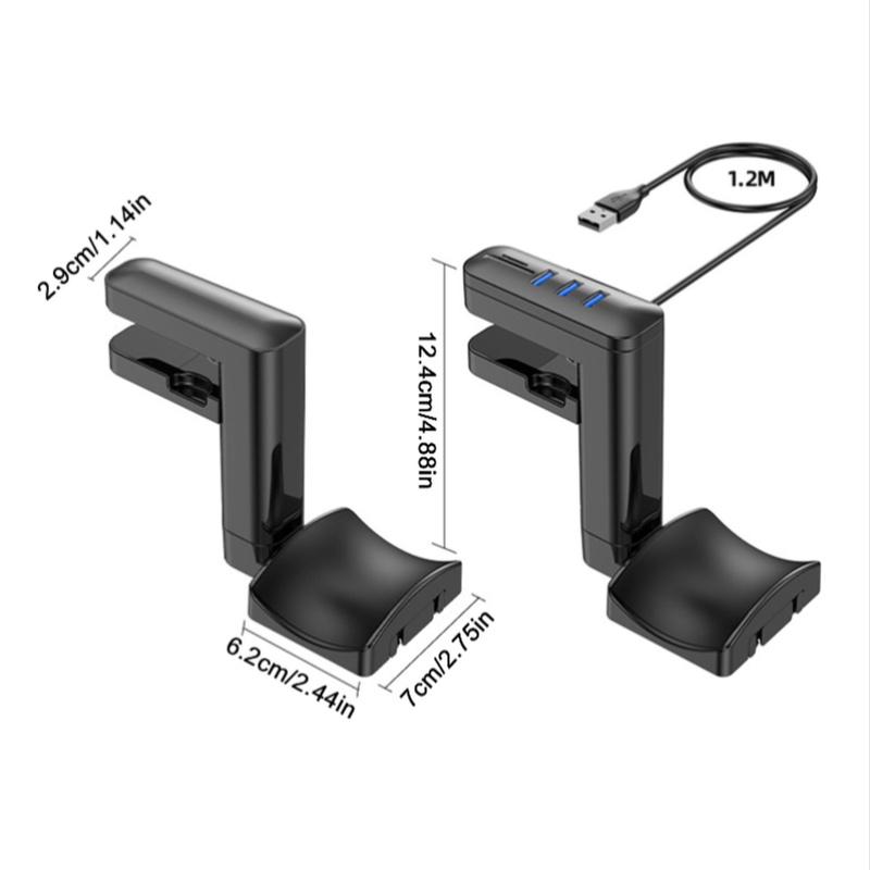 Giá treo tai nghe, giá đỡ tai nghe thân Earphones Display Stand With USB Ports