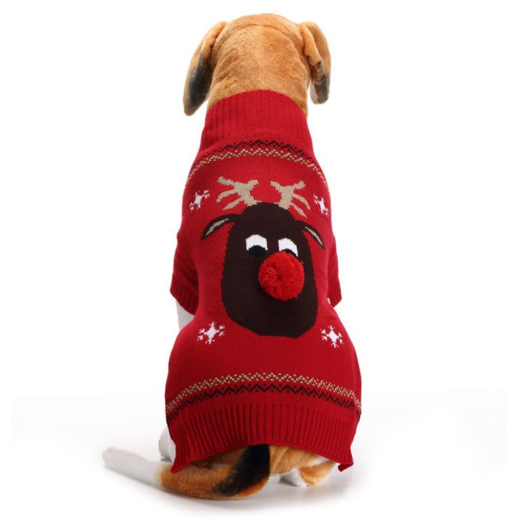 XS/S/M/L Size Pet Dog Winter Warm Sweater Poodle Coat Apparel