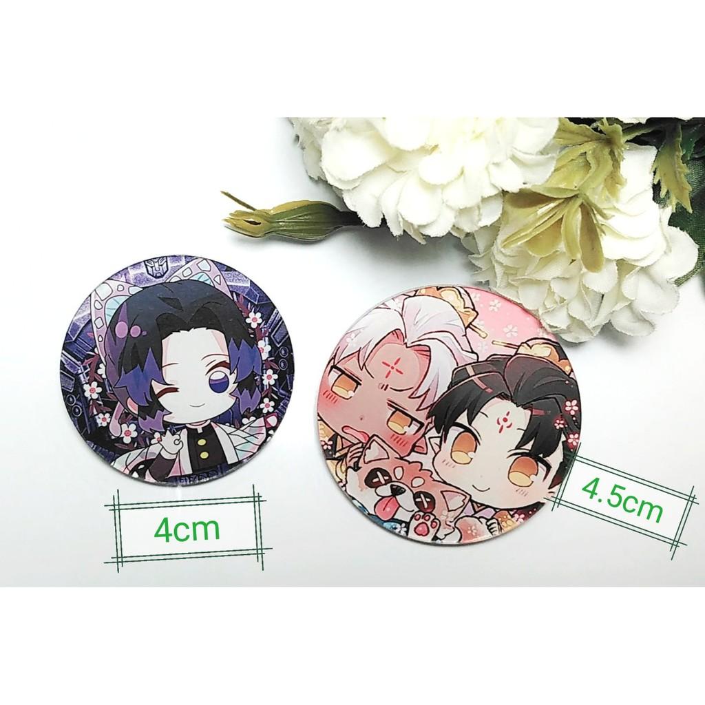 Huy hiệu cài áo Huy hiệu mica nhân vật Kimetsu no yaiba nhân vật Kimetsu no yaiba