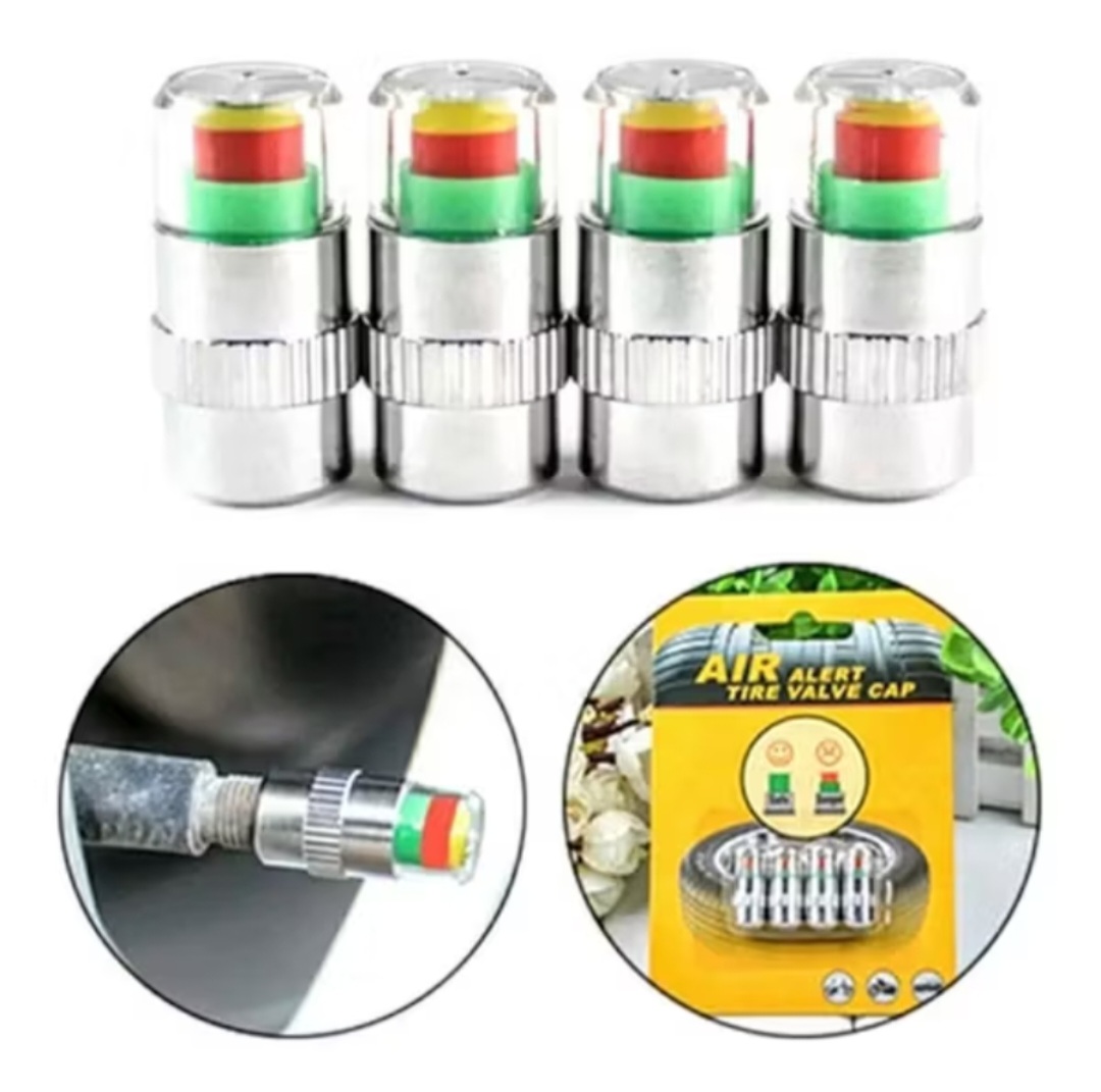 BỘ 4 CÁI NẮP ĐẬY CHÂN VAN XE MÁY ÔTÔ XE ĐIỆN CẢM BIẾN ÁP XUẤT LỐP THÔNG MINH