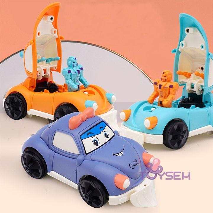 Đồ chơi trẻ em xe biến hình robot chạy trớN - Quà tặng sinh nhật cho bé