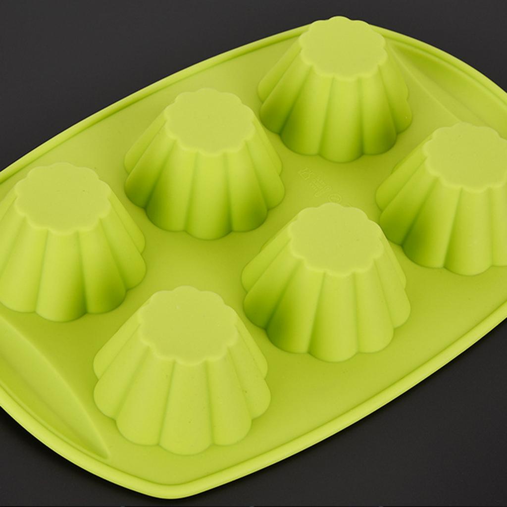 Food Grade Silicone 6-Grid Shape Mold Chocolate Mould Soap Mold Baking Tool