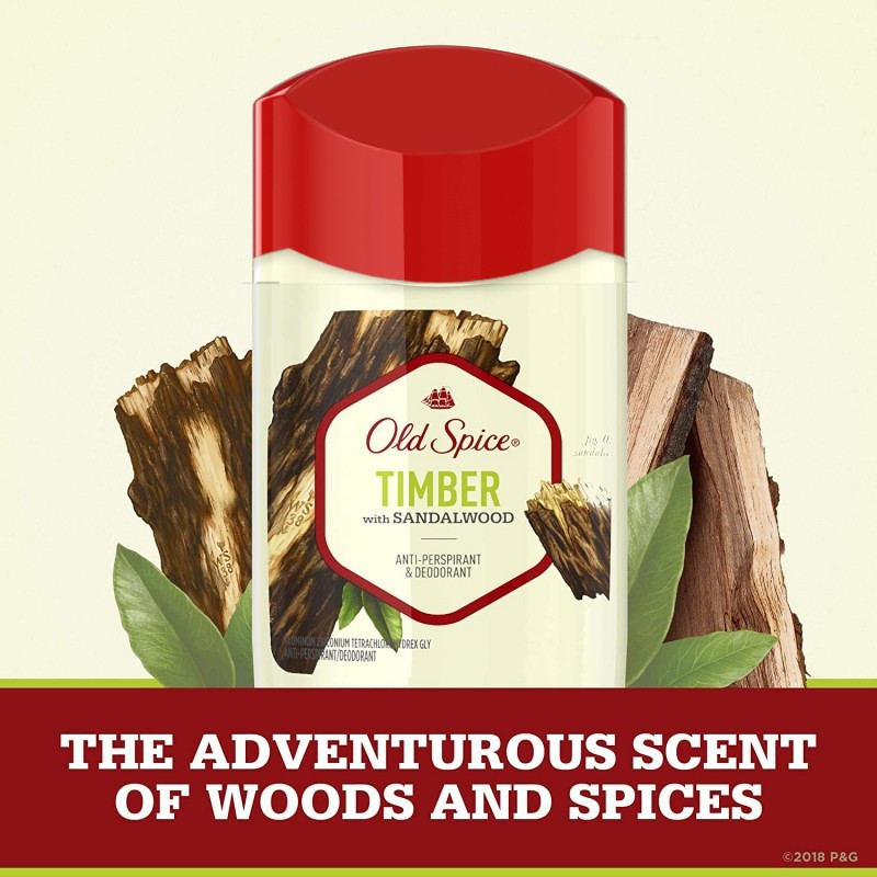 Lăn Khử Mùi Cho Nam Hương Sảng Khoái,Tự Tin Old Spice TIMBER 73g