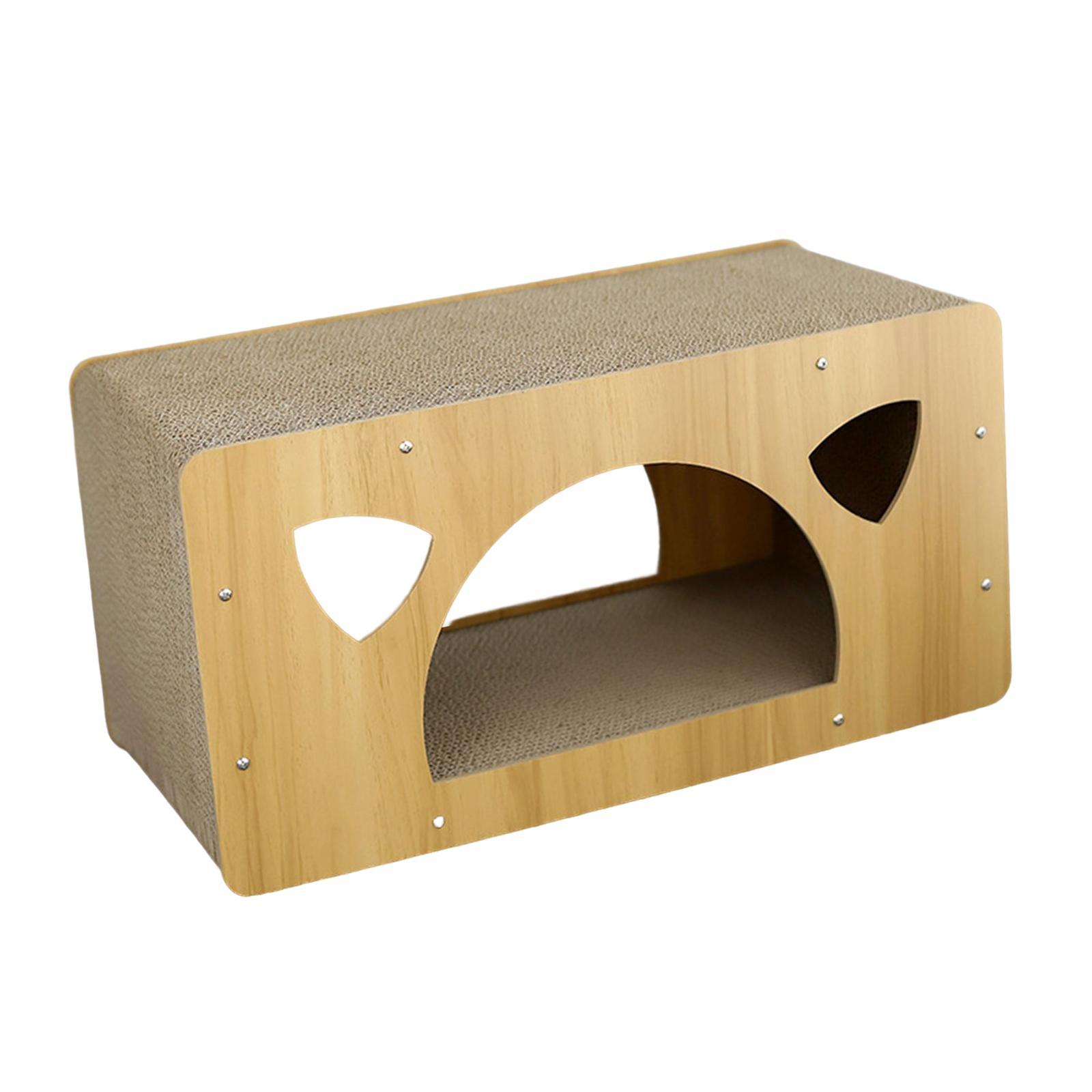 Cat Corrugated House Scratching Bed Lounge Scratcher Cardboard for Kitty