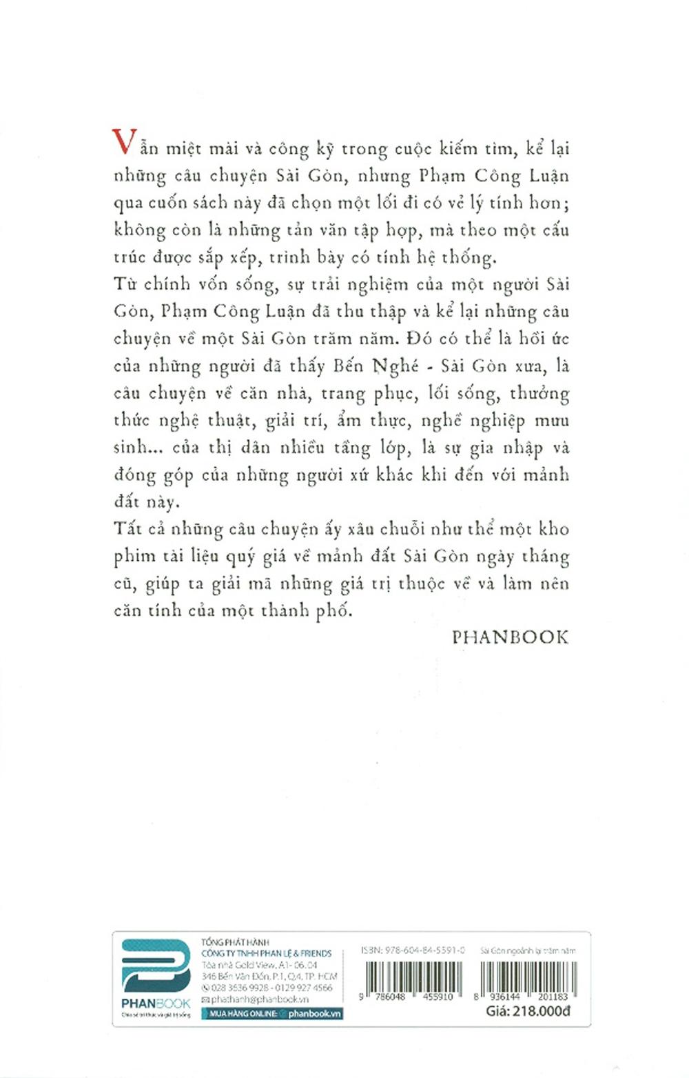 Sách Sài Gòn Ngoảnh Lại Trăm Năm (Hồi Ức, Sưu Khảo, Ghi Chép Về Văn Hóa Sài Gòn)