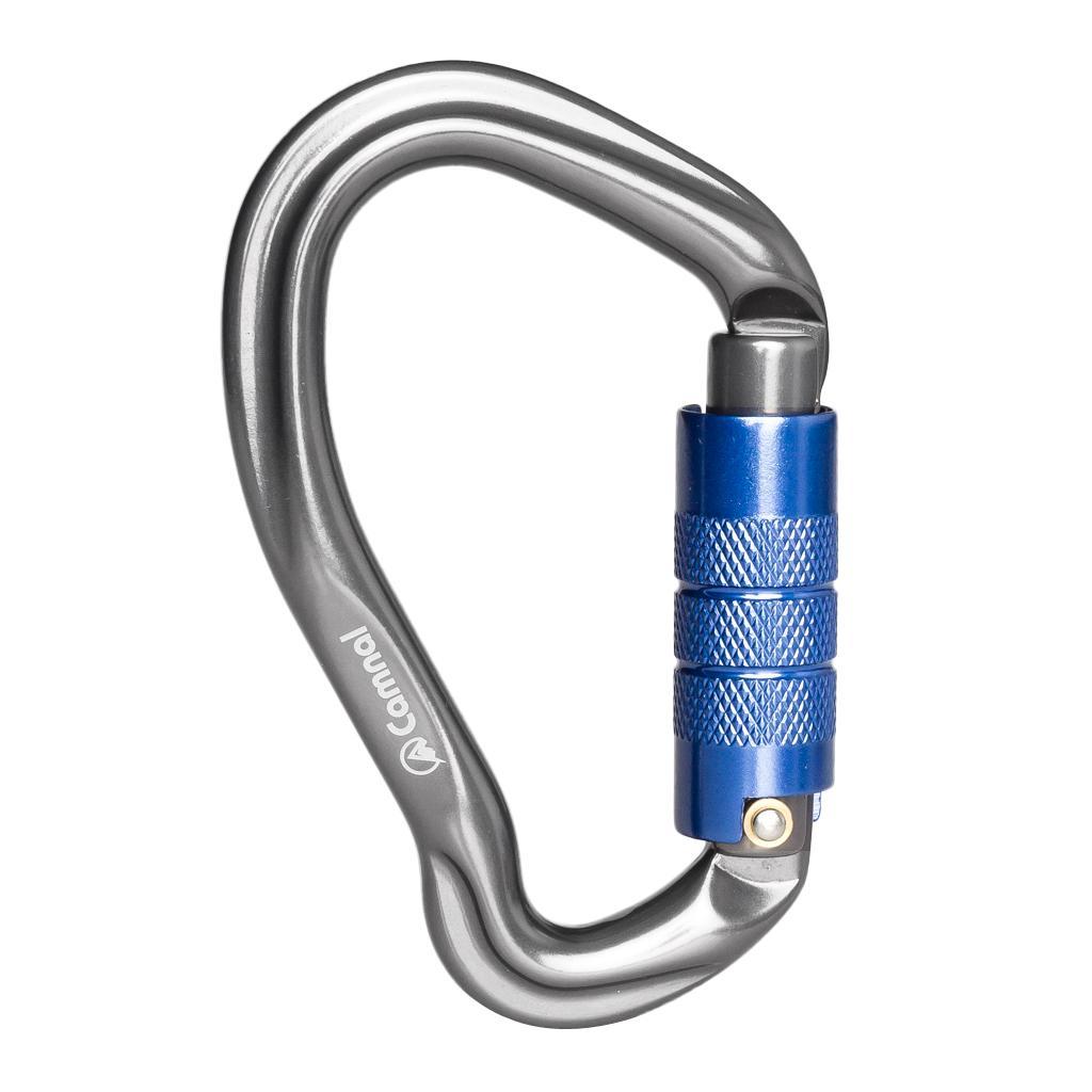 23KN Climbing Carabiner Mountaineering D Type Metal Clip Screw Lock