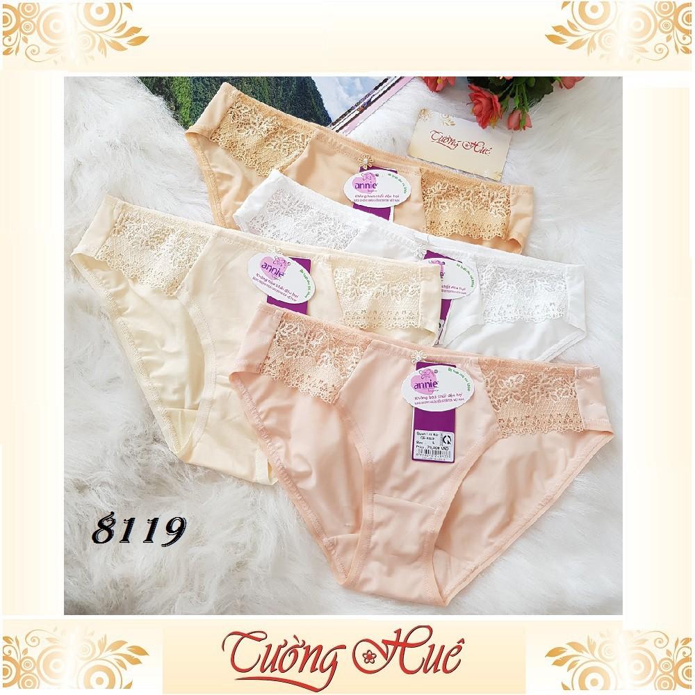 Quần lót nữ annie QE 8119 thun lạnh phối ren.
