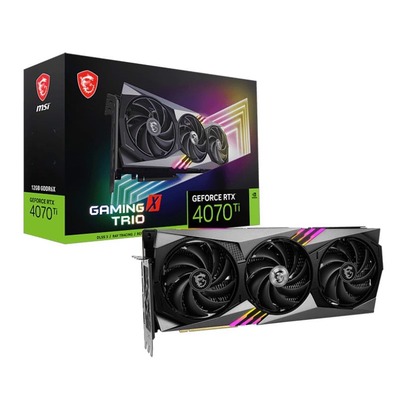 Card màn hình MSI GeForce RTX 4070 Ti GAMING X TRIO 12GB - Hàng Chính Hãng