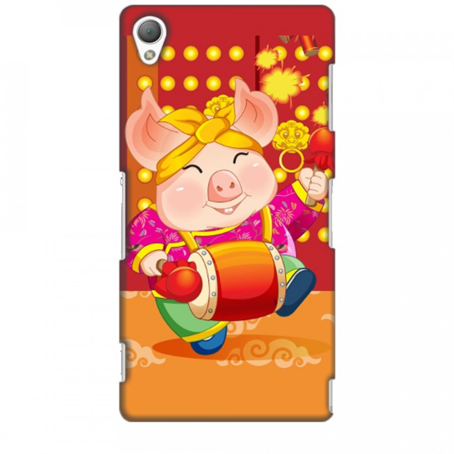 Ốp lưng dành cho điện thoại SONY Z3 Heo Xuân Đánh Trống