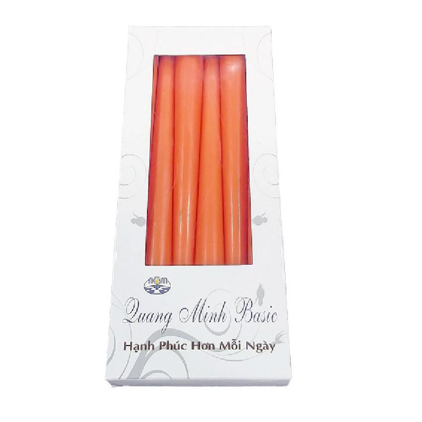 Hộp 6 cây nến thơm taper Quang Minh Candle FTRAMART EDC2331 25 cm (Cam bí ngô)