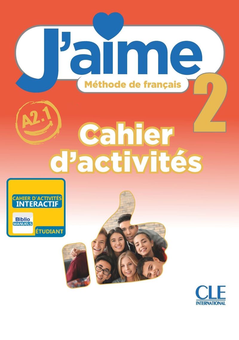 Sách học tiếng Pháp- J'AIME NIVEAU 2 CAHIER D'EXERCICES