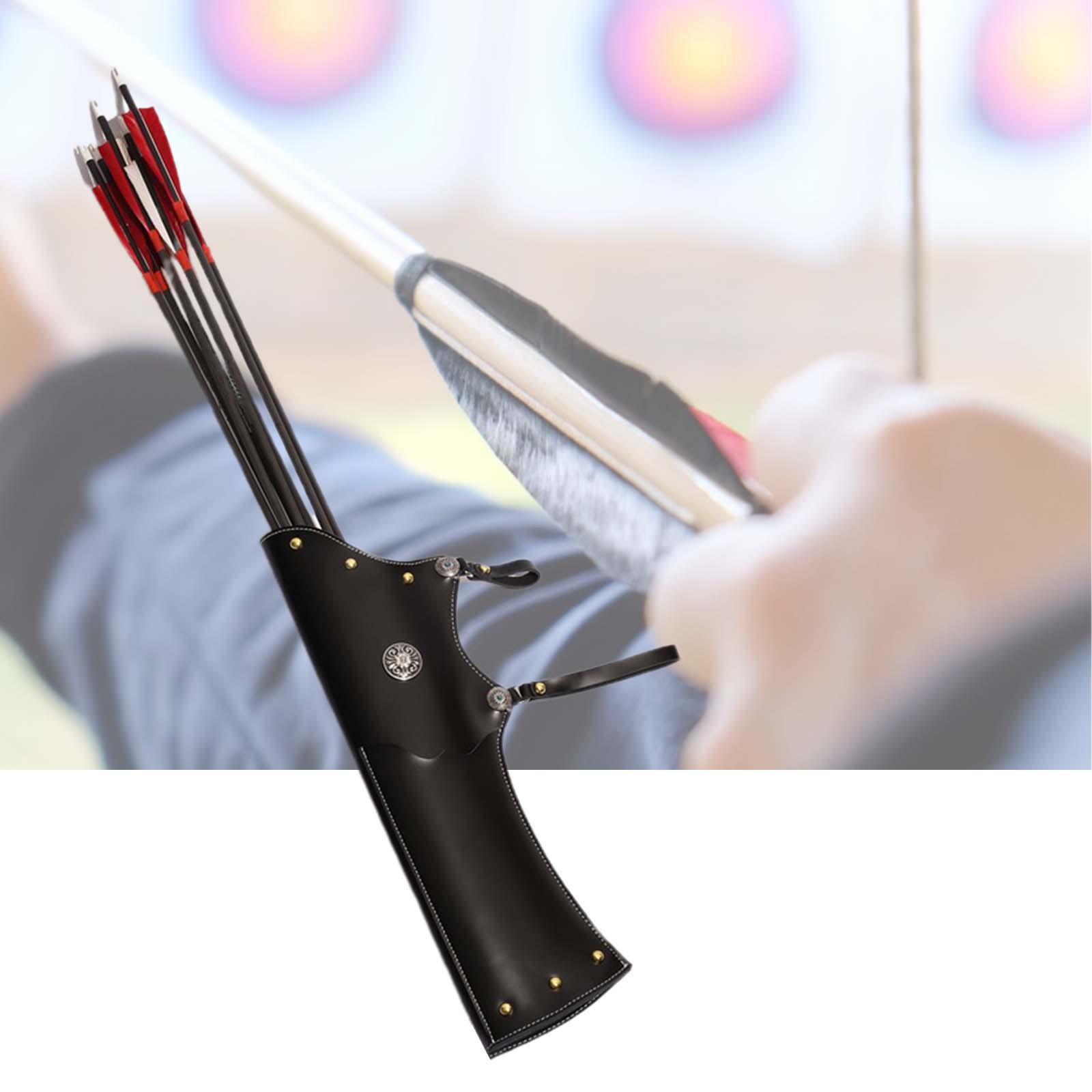 Quiver  Waist Quiver PU Leather Lightweight Hip Bag Hip Quiver Hanging Pot for Training Cosplay Replacement Accessories