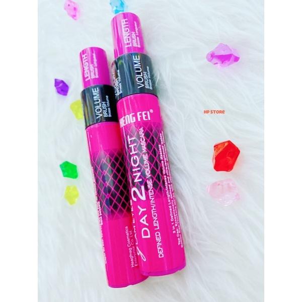 Mascara Heag Fneg Hồng Thẫm Uốn Dài Mi 2 Trong 1 Cao Cấp