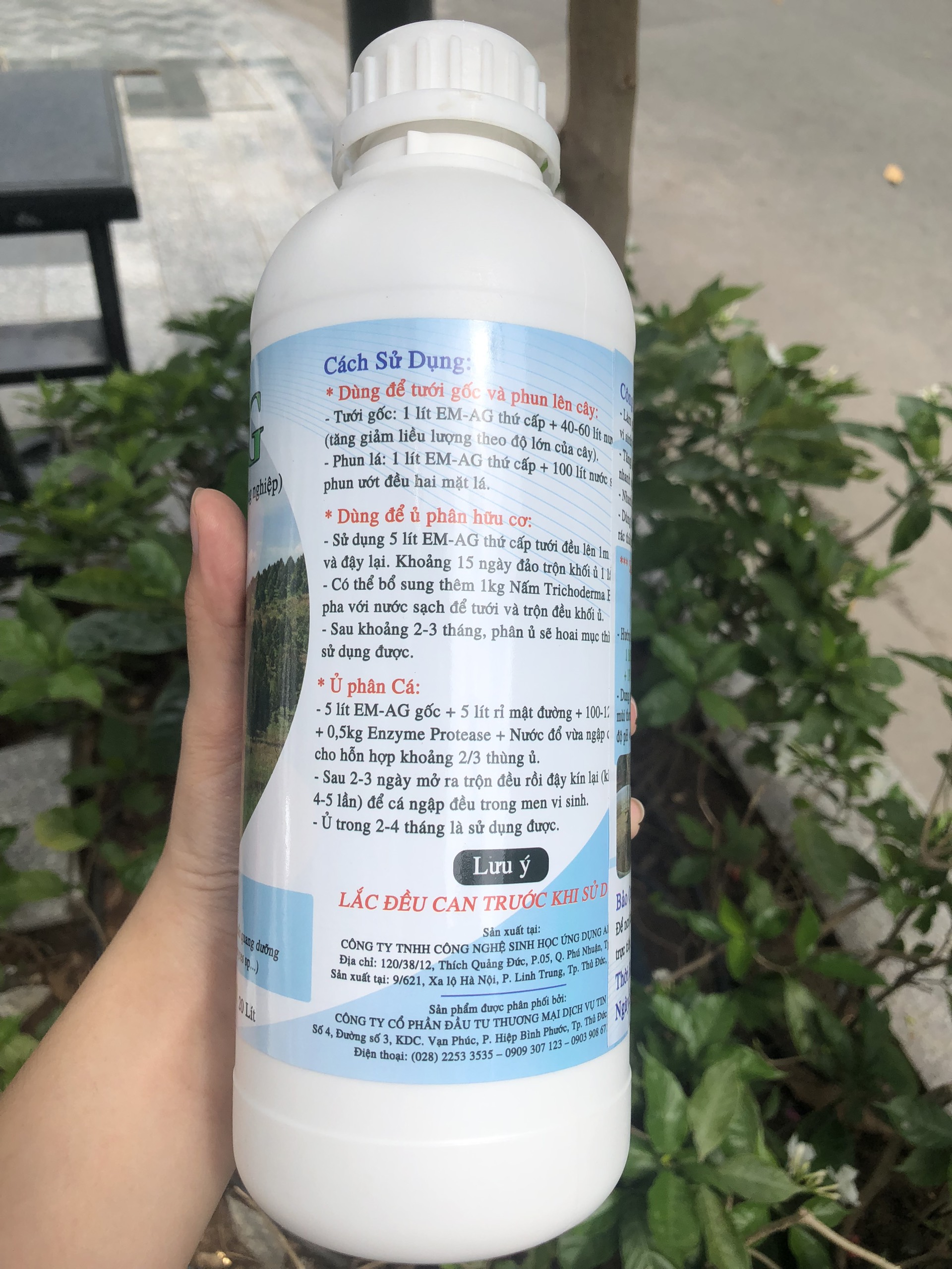 EM gốc chuyên dùng trong nông nghiệp chai 1 lít