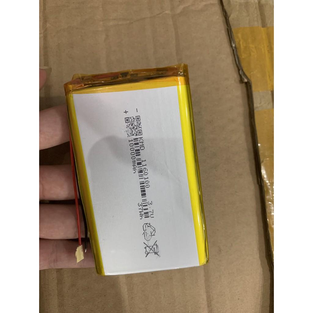 Pin Lithium-Polymer 3.7V 10000mAh 1260100 mới 100% Chuẩn dung lượng - Có mạch bảo vệ