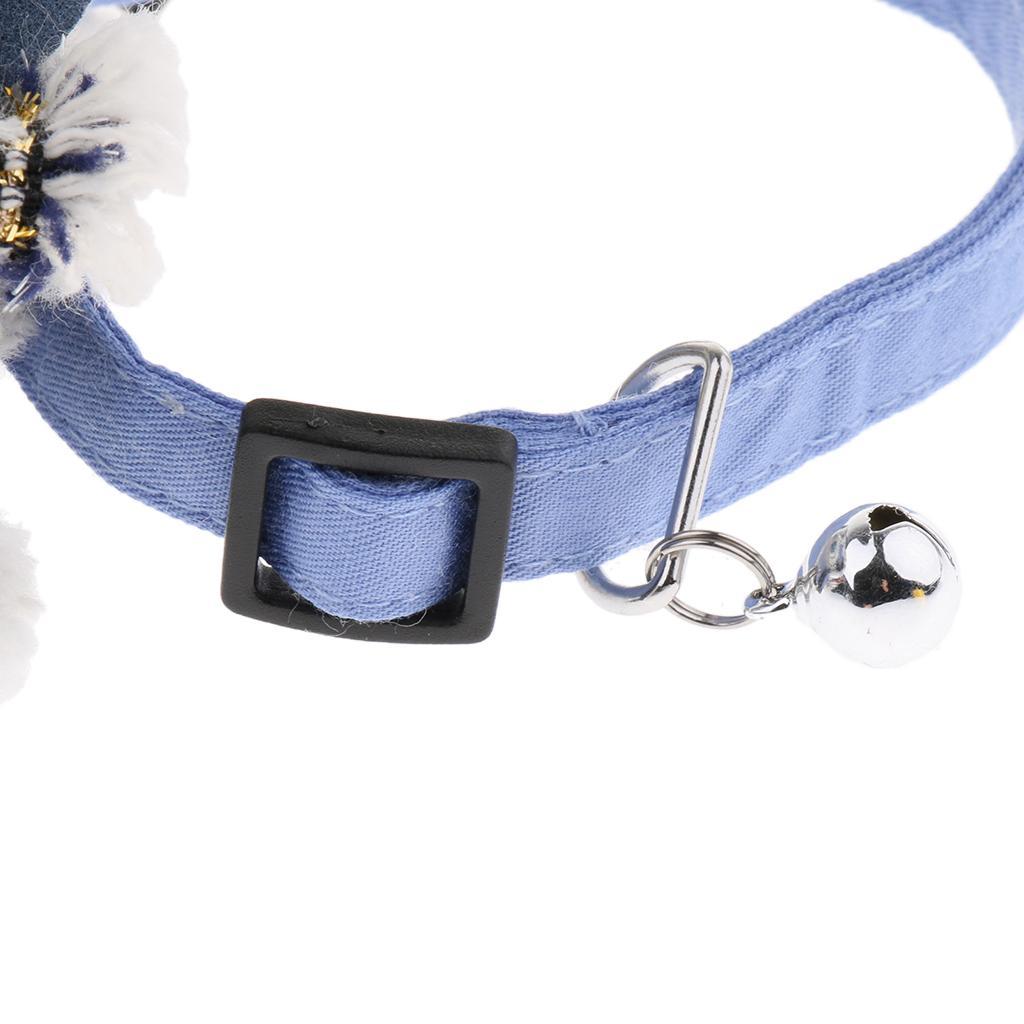 Small Medium Dog Adjustable Collar Flower Bowtie, Daily Dog Grooming Costume