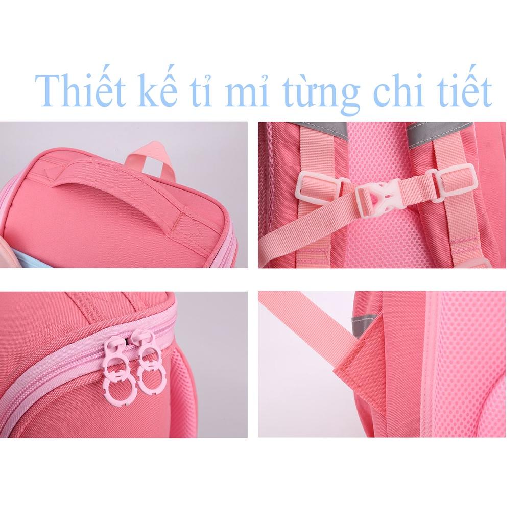 Balo học sinh cấp 1và cấp 2 siêu nhẹ chống gù chống nước cao cấp phong cách mới, cặp chống gù cho bé tiểu học