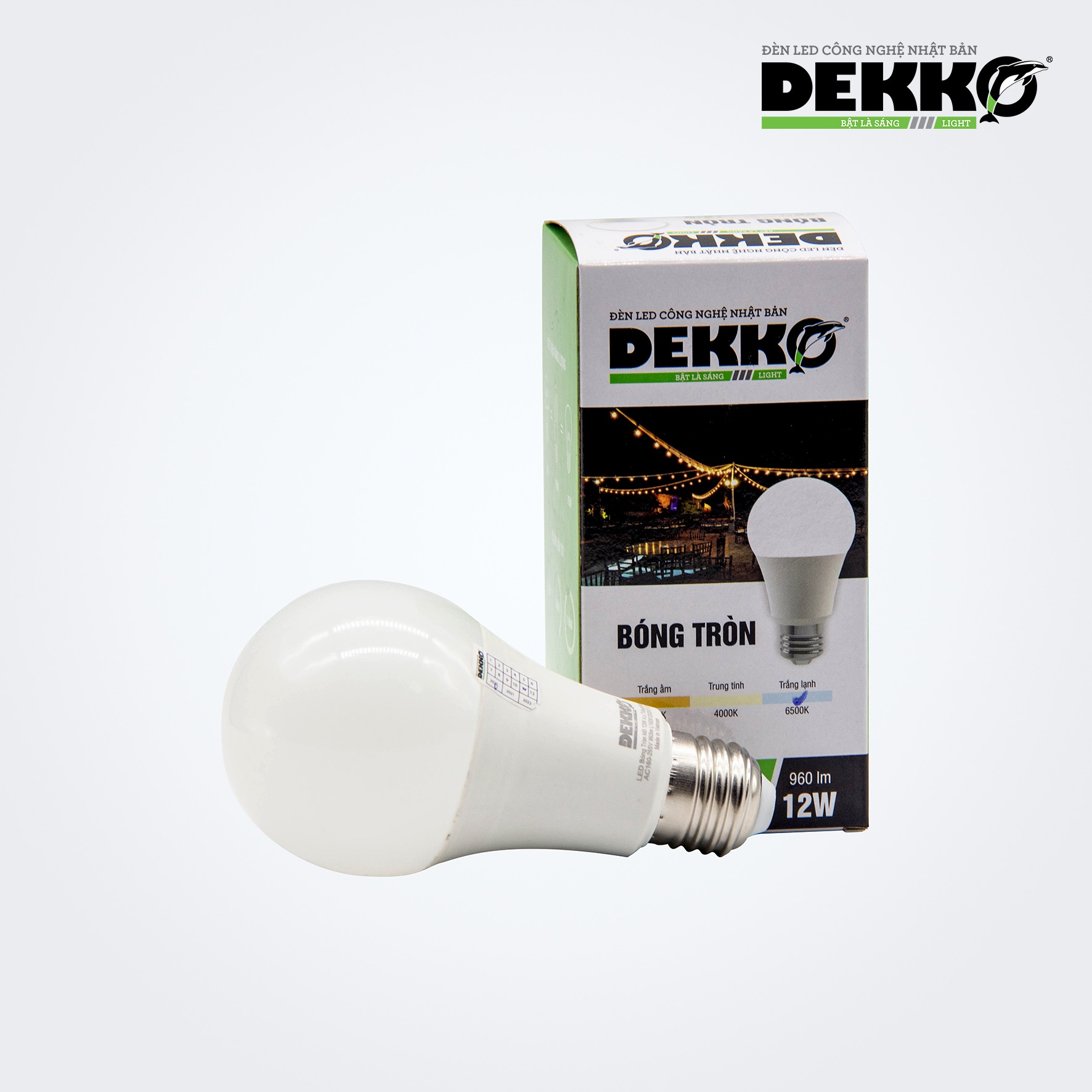 BÓNG ĐÈN LED TRÒN 2203 DEKKO 12W SIÊU TIẾT KIỆM ĐIỆN - ĐỘ BỀN LÊN TỚI 15 NĂM