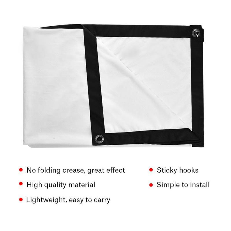 Màn Hình Máy Chiếu HD 100 120 150 inch Mềm Mại Gấp Gọn Tiện Dụng