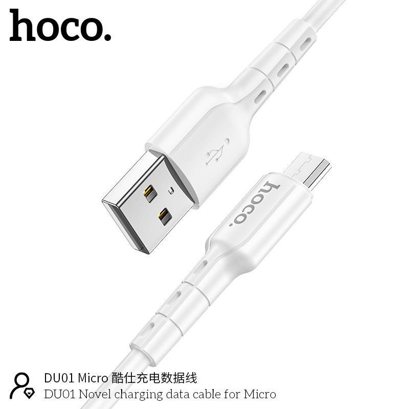 Cáp Sạc Nhanh Micro-USB Hoco DU01 Cho Android, Samsung, Xiaomi, Sony, Oppo,... - Hàng Chính Hãng