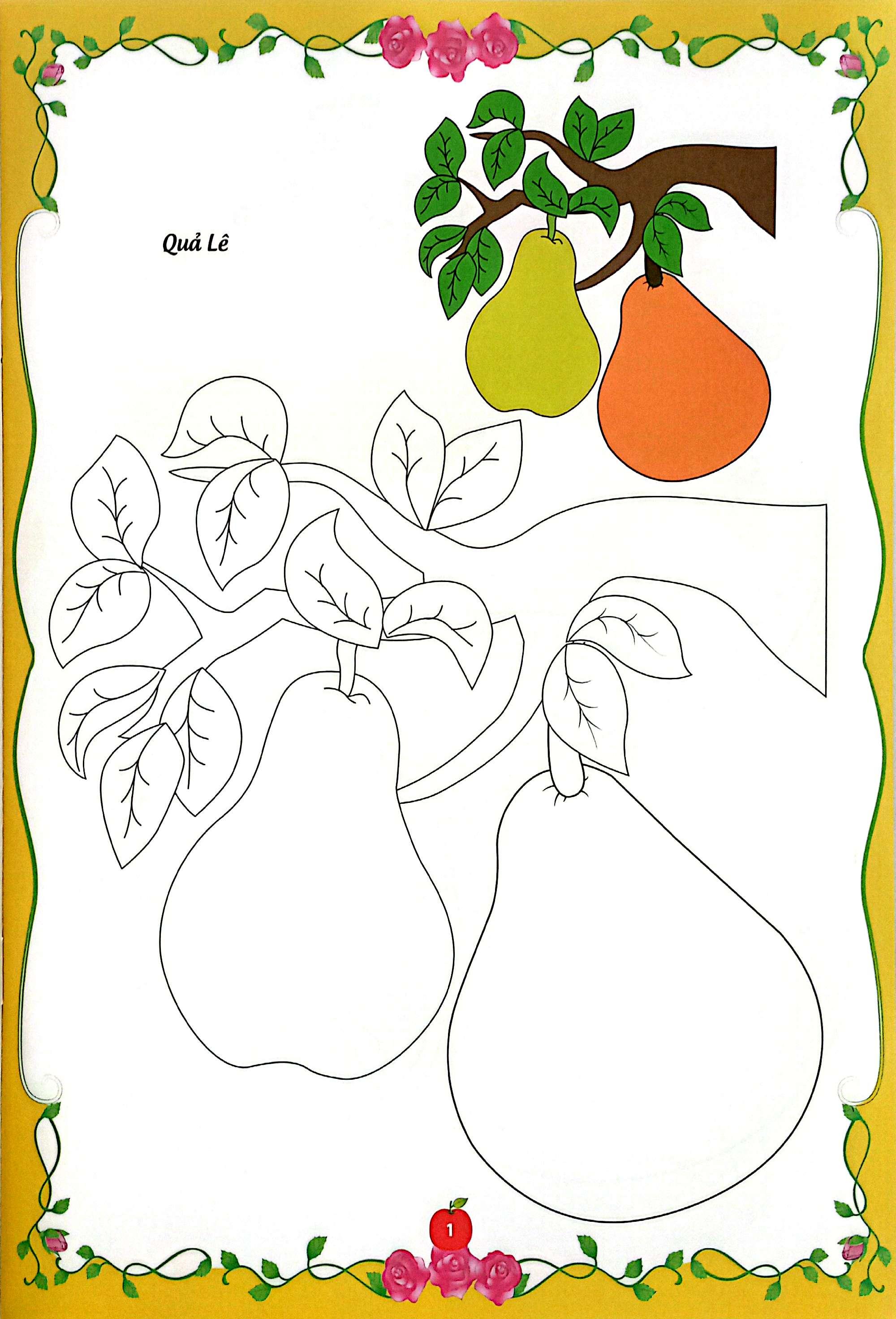 Sách - Bé Tập Tô Màu - Củ, Quả