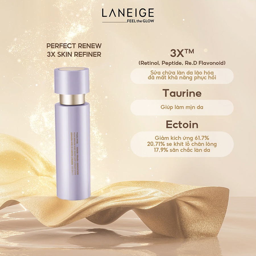 Nước cân bằng chống lão hóa Laneige Perfect Renew 3X Skin Refiner 150ml