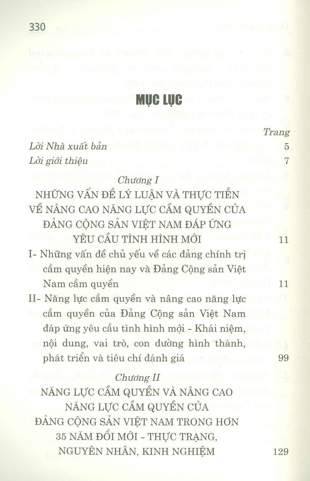 NÂNG CAO NĂNG LỰC CẦM QUYỀN CỦA ĐẢNG CỘNG SẢN VIỆT NAM ĐÁP ỨNG YÊU CẦU TÌNH HÌNH MỚI – Trần Thị Minh và Nguyễn Thị Tố Uyên – NXB Chính trị Quốc gia Sự thật