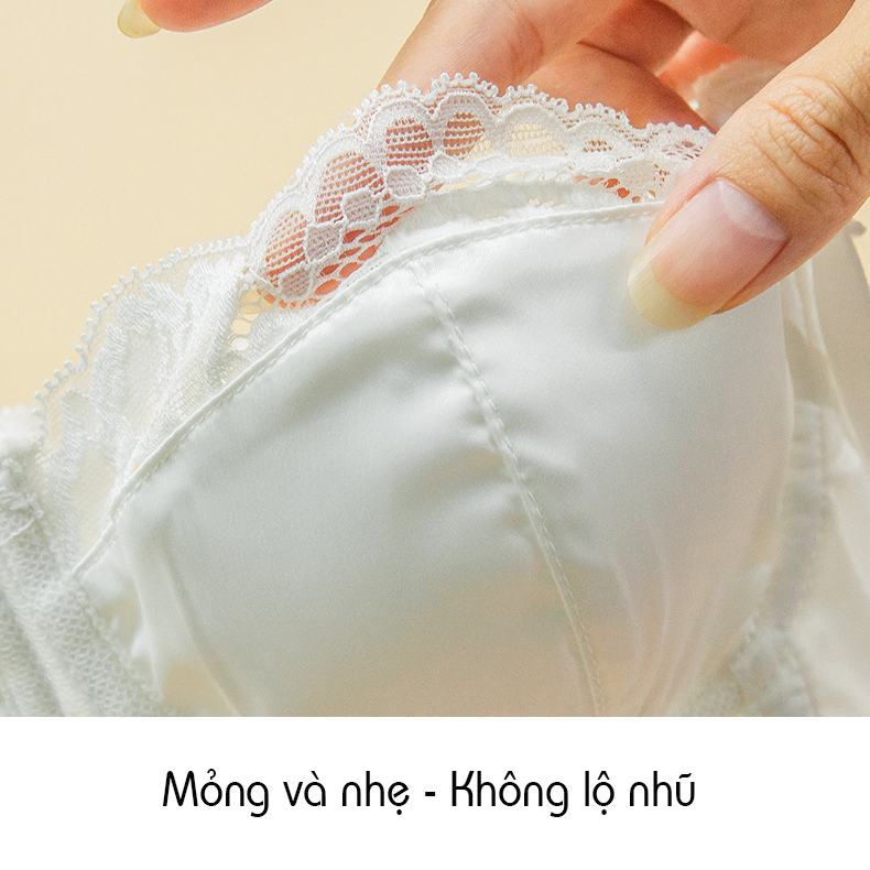 Áo Lót Corset Định Hình Eo Ren Lụa Gọng Mềm Đệm Mỏng Quyến Rũ B527