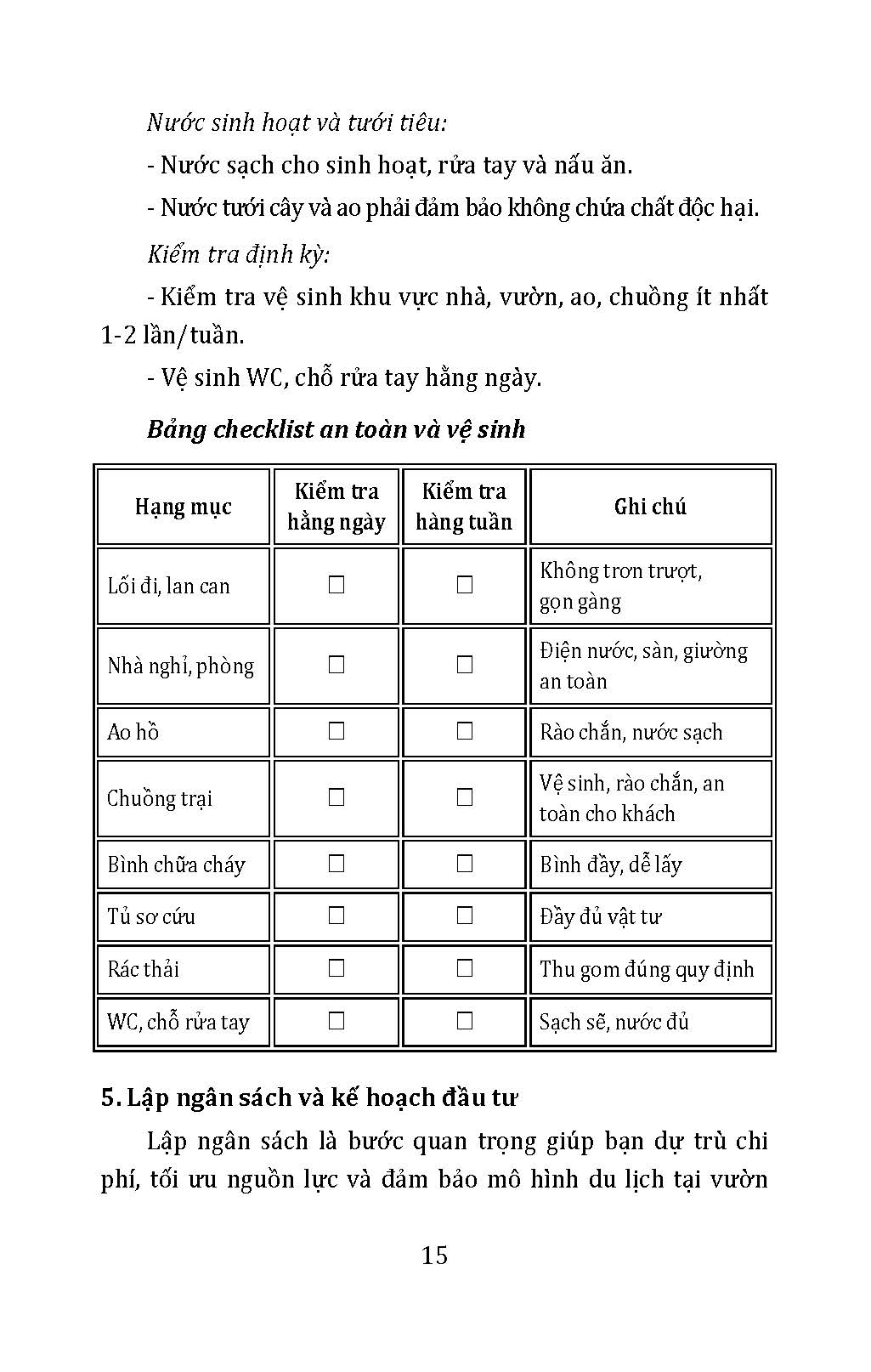 Làm Nông Kiểu Mới - Xanh, Sạch, Bền Vững: Làm Du Lịch Tại Vườn Nhà
