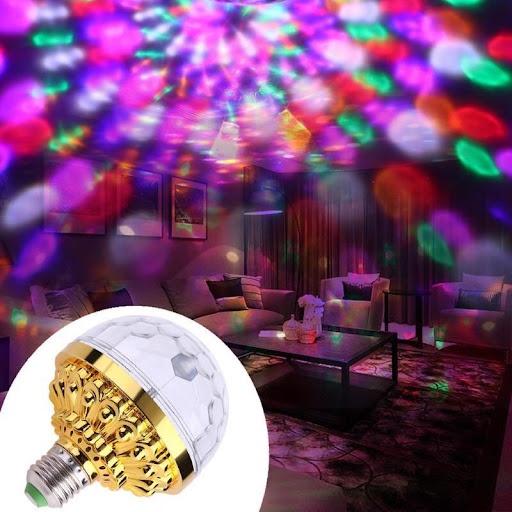 Đèn Led Xoay 7 Màu Sân Khấu Vũ Trường, Nhấp Nháy Theo Nhạc