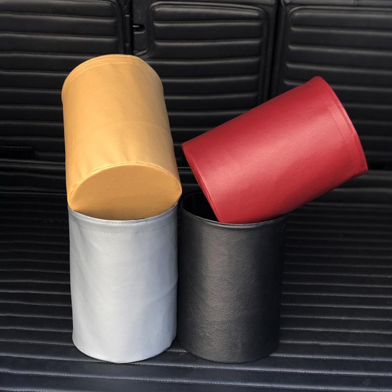 Các phong cách mới nhất ô tô lưu trữ xô ô chống thấm lưu trữ xô gấp mini treo xe da đa chức năng thùng rác có thể