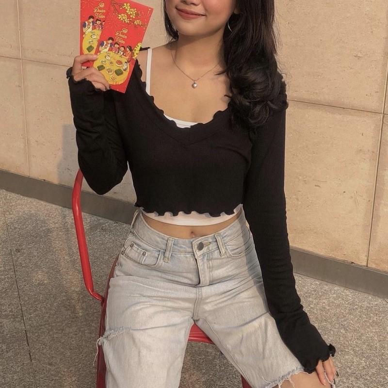 Áo Cuốn Biên Tay Dài