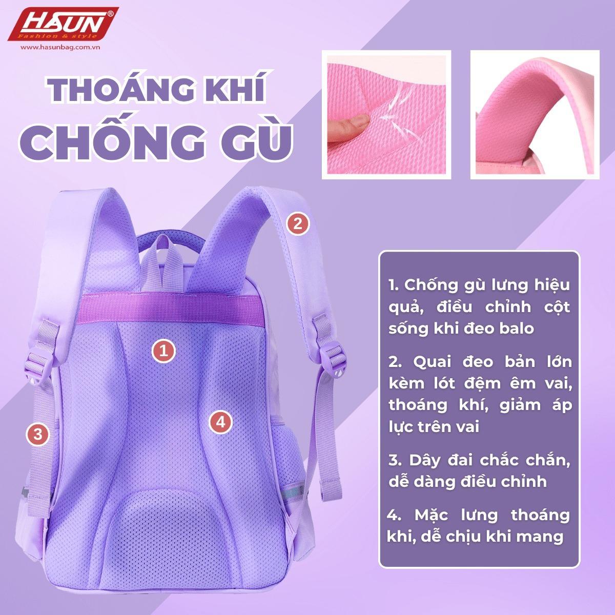 Ba Lô Học Sinh Chống Gù - Hasun HS2541.3N - Mẫu 3