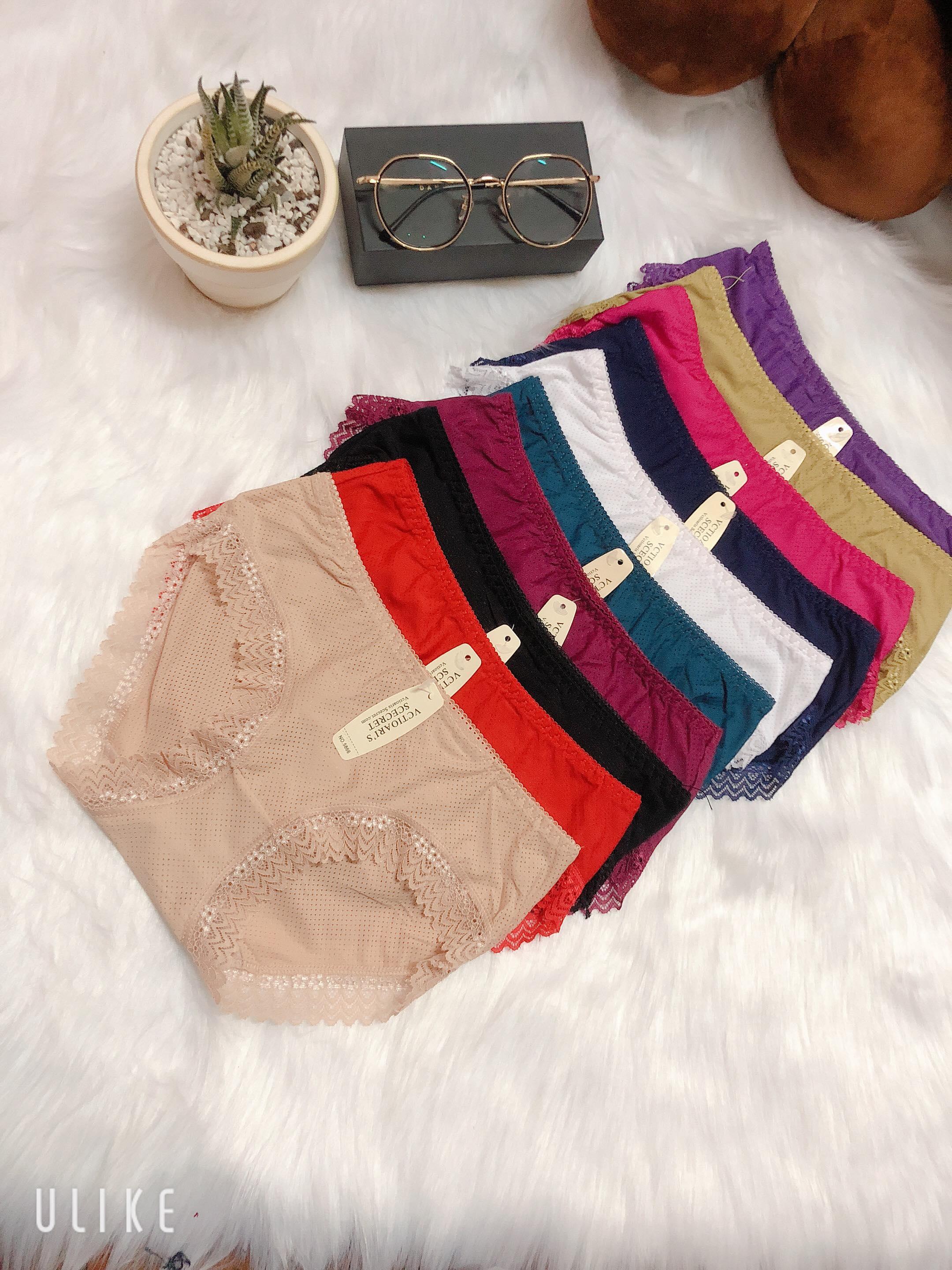 Combo 5 Quần Lót Nữ Thông Hơi Viền Ren 5866 – Thoáng Khí, Co Giãn 4 Chiều, 5 Màu Hot