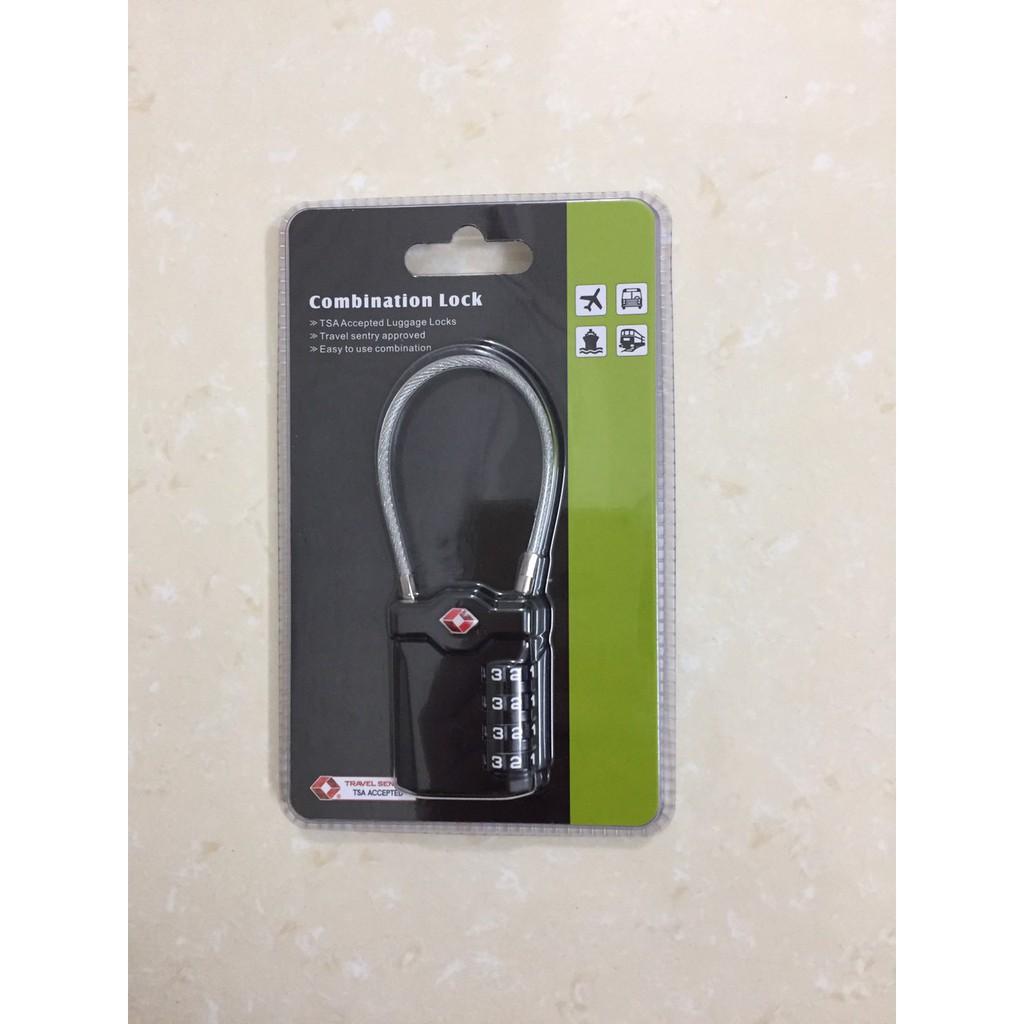 Khóa số dây chống trộm đổi được mật mã 4 số