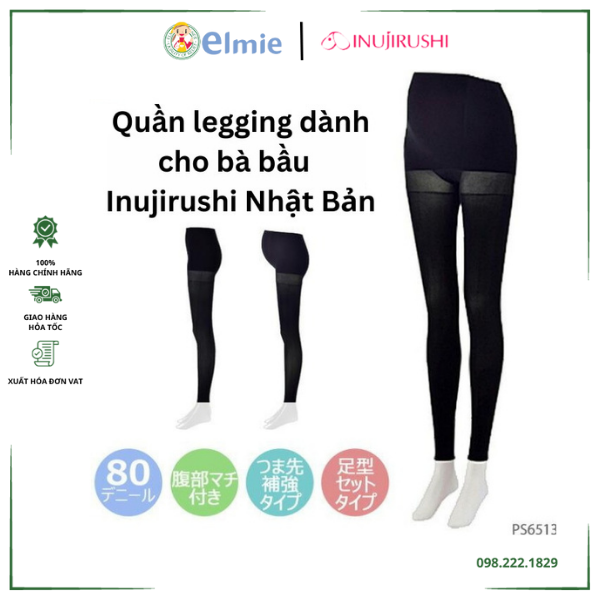 Quần legging dành cho bà bầu PS6513 Inujirushi Nhật Bản