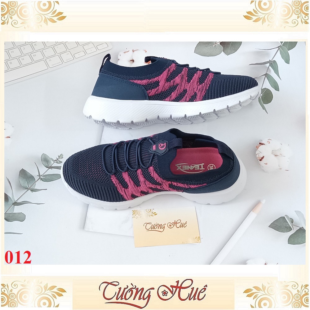 Giày Thể Thao Siêu Nhẹ Cổ Chun Giả Dây Cột Đế Thấp 3CM - 012