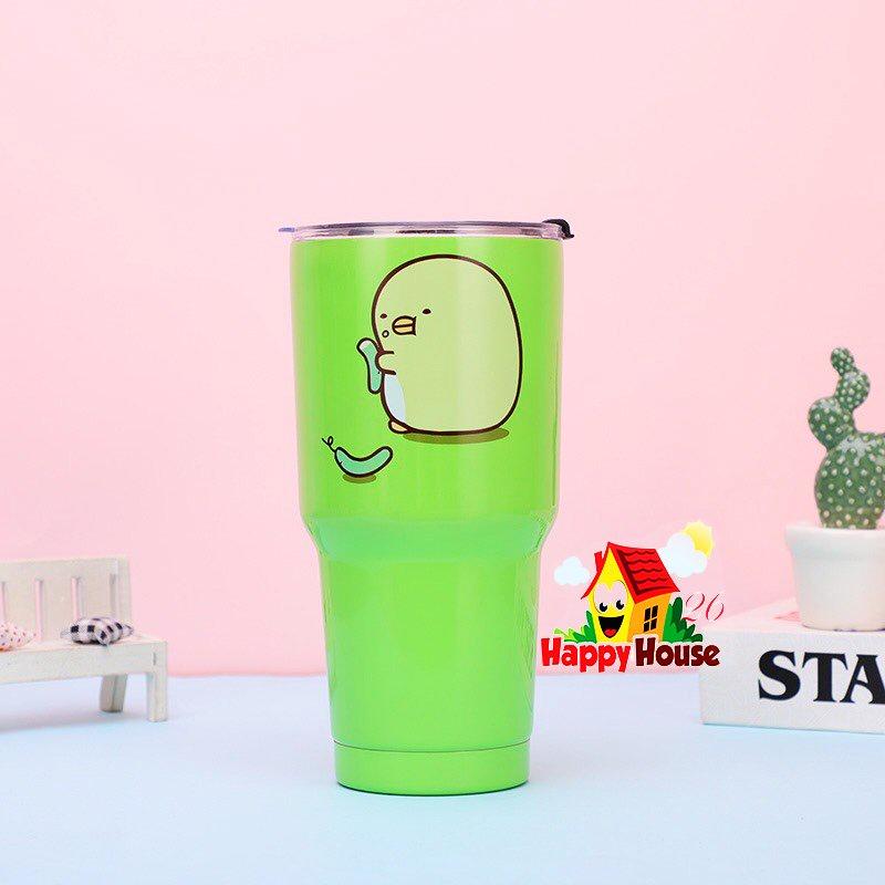 Combo Ly Giữ Nhiệt 900ML Tặng Kèm Ống Hút Inox + Túi Giữ Nhiệt + Nắp Chống Tràn + Cọ Rửa