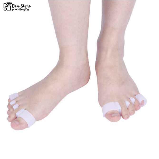 1 cặp Gel Silicone Dụng Cụ Tách 5 Ngón Chân Bunion Điều Chỉnh Chứng Vẹo Ngón Chân #Sil73